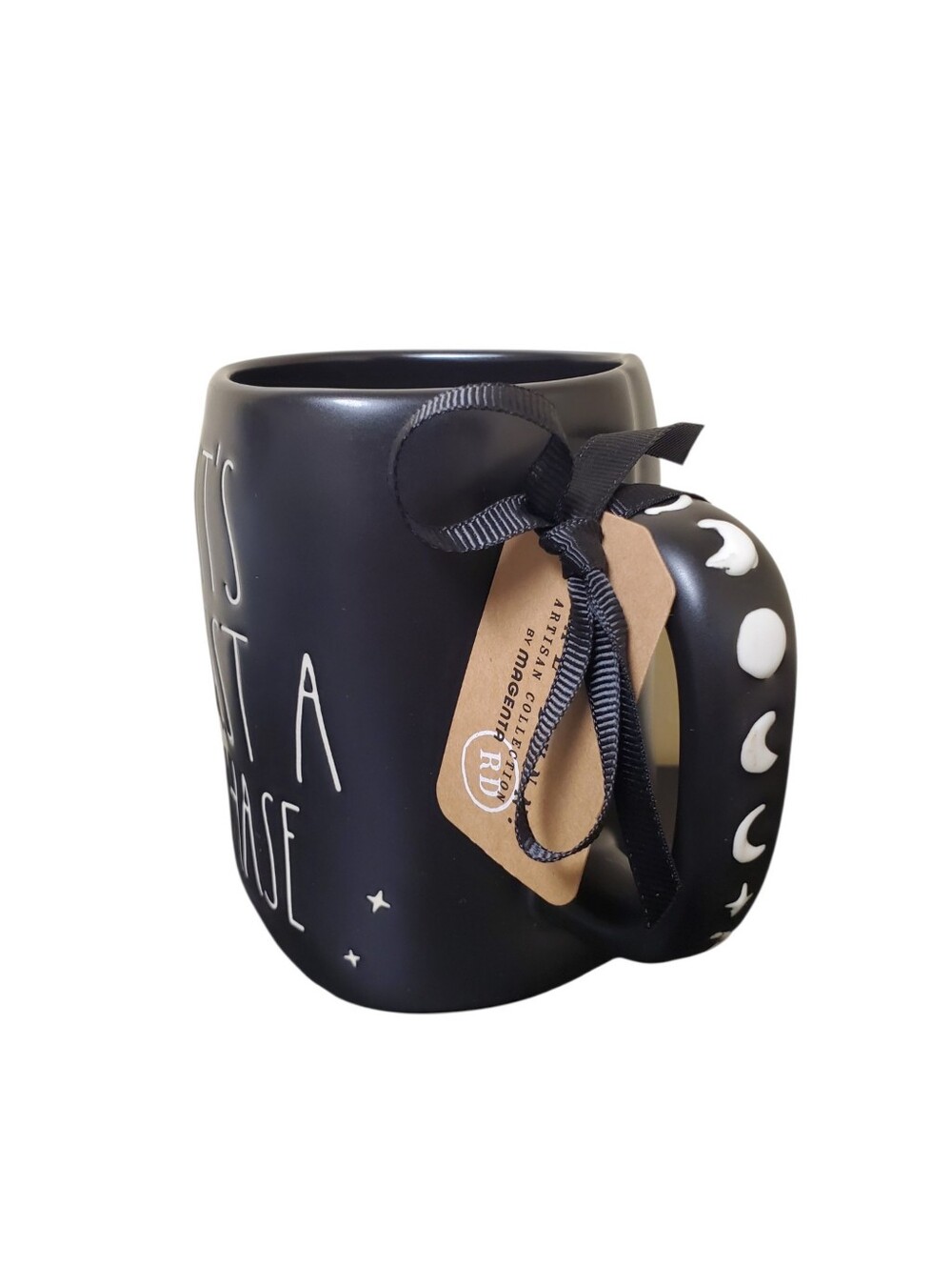 Rae Dunn It's Just a Phase Viral Halloween Witchy Moon Ceramic Coffee Mug NWT - Picture 2 of 6